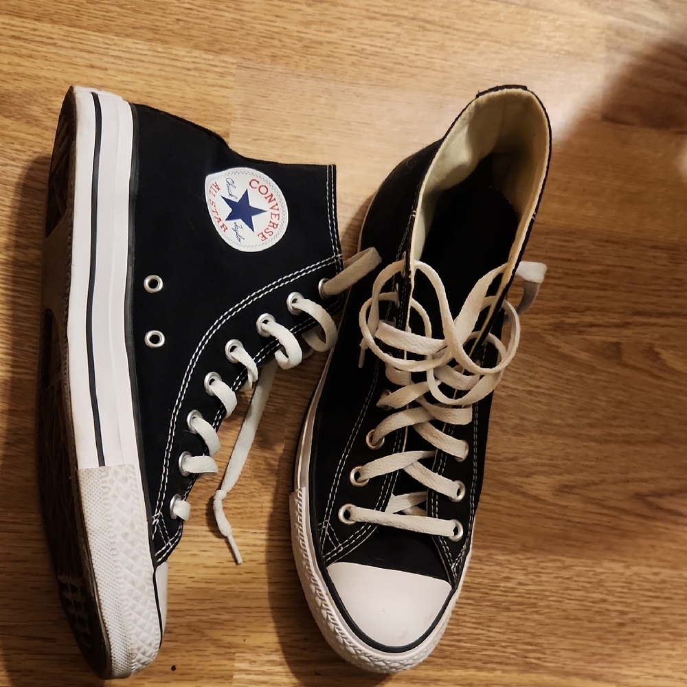 Converse Black and White High-Tops